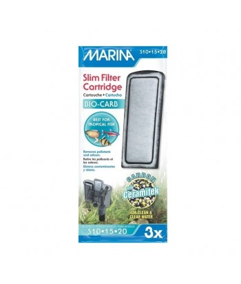 RECAMBIO FILTRO MARINA SLIM BIOCARB 3UDS CARBON 