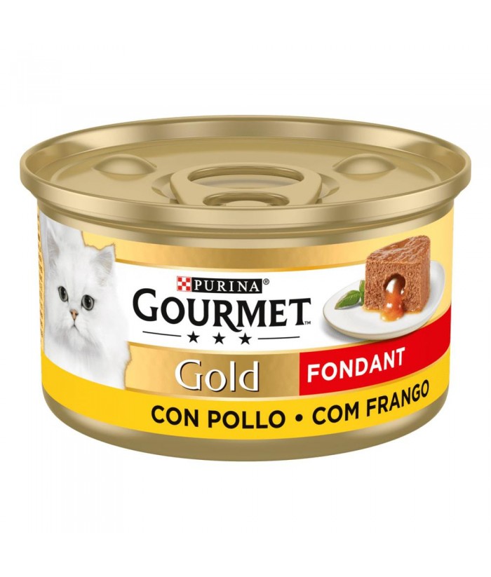 GOURMET GOLD FONDANT POLLO LATA 85GR PURINA