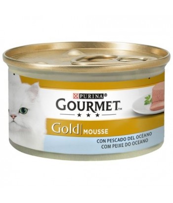 GOURMET GOLD MOUSSE PESCADO LATA 85GR PURINA