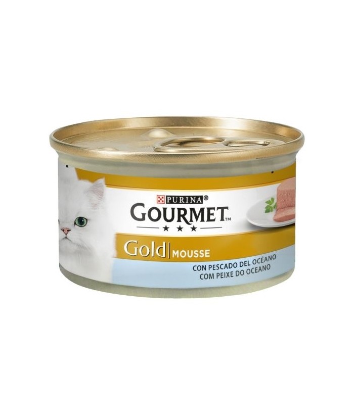 GOURMET GOLD MOUSSE PESCADO LATA 85GR PURINA