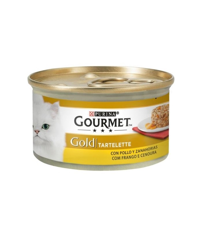 GOURMET GOLD TARTELETTE POLLO LATA 85GR PURINA