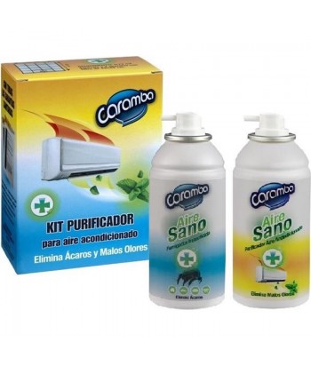 KIT PURIFICADOR AIRE ACONDICIONADO 2x150ML CARAMBA