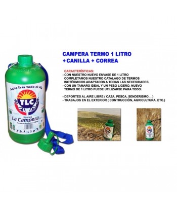 GARRAFA CAMPERA TERMICA 1L 