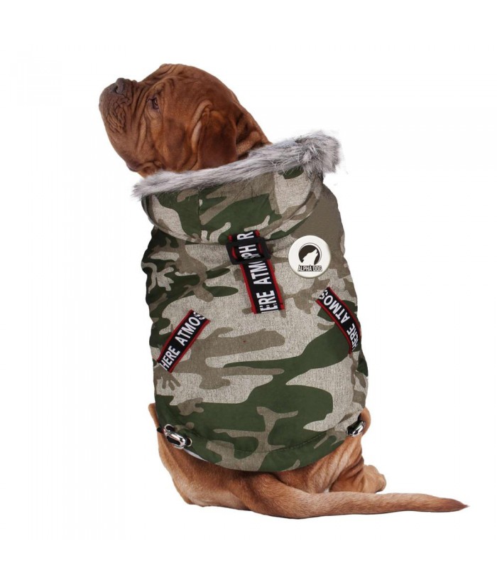 ABRIGO ALPHA DOG CAMUFLAJE S-25CM 