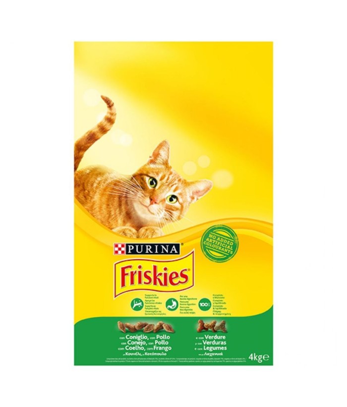 FRISKIES GATOS POLLO-CONEJO 4KG