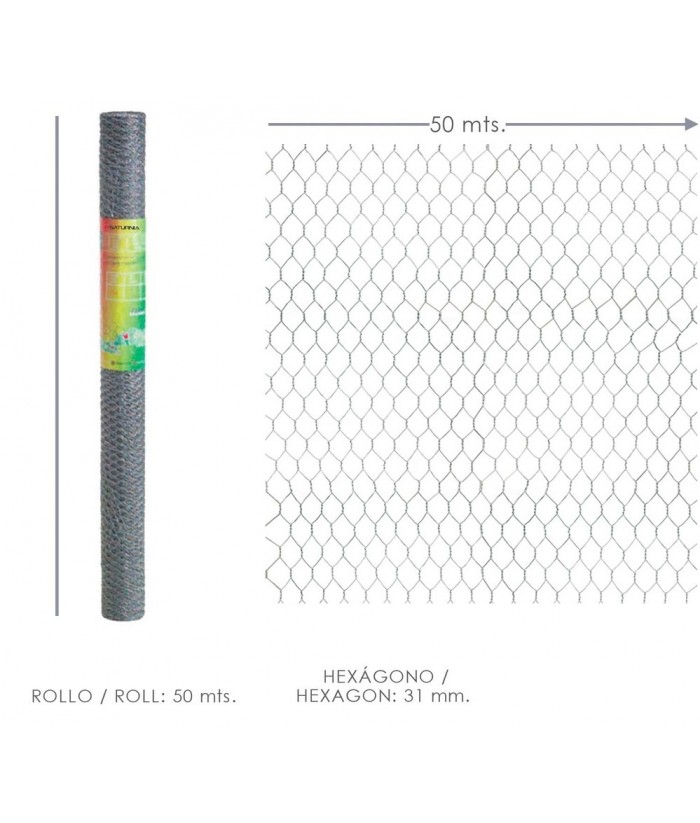 ENREJADO 31 X 200cm ROLLO 50M