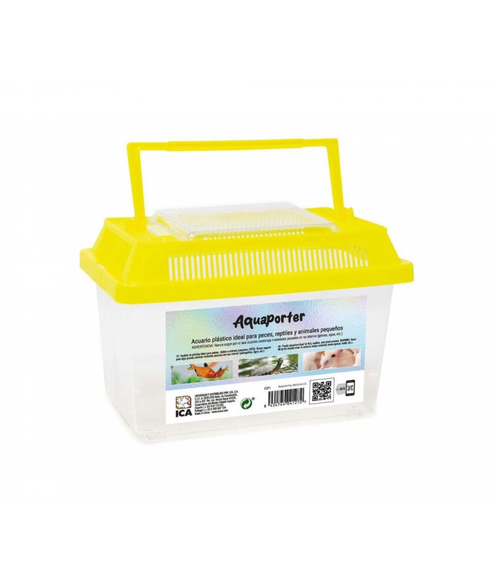 PECERA PLASTICO 21x13x14CM 2 35L CON TAPA