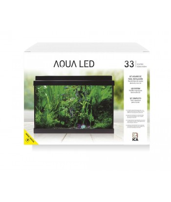 ACUARIO KIT AQUALED 33L NEGRO