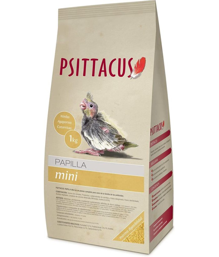 PSITTACUS PAPILLA MINI 1KG 