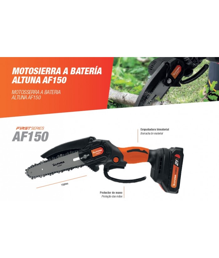 MINI MOTOSIERRA BATERIA ALTUNA AF150 21V 800W 2BAT