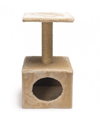 RASCADOR GATOS BEEZTEES BEIGE 32x32x06CM