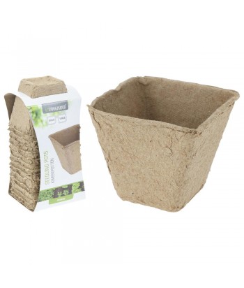 MACETA 6x6CM BIODEGRADABLE PACK 14UDS 