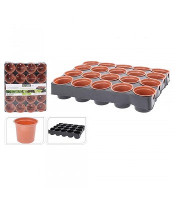 BANDEJA CULTIVO 20MACETAS 6CM SEMILLERO