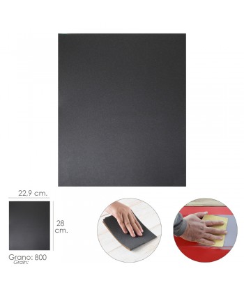 PAPEL LIJA AGUA GRANO 180  UNIDAD 