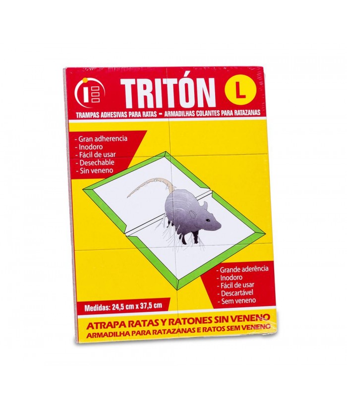 TRITON TRAMPAS ADHESIVAS RATAS T-L 24 5x37 5CM TRITON TRAMPAS ADHESIVAS RATAS T-L 24 5x37 5CM