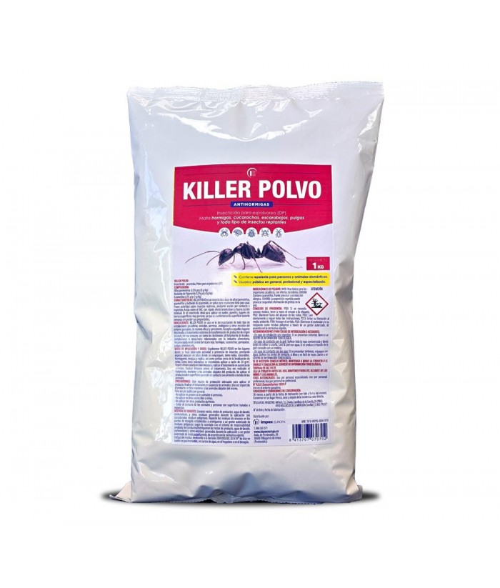 KILLER POLOVO 1KG INSECTICIDA ESPOLVOREO IMPEX KILLER POLOVO 1KG INSECTICIDA ESPOLVOREO IMPEX