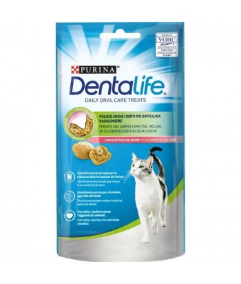 DENTALIFE SNACK DENTAL GATOS 40GR SALMON PURINA