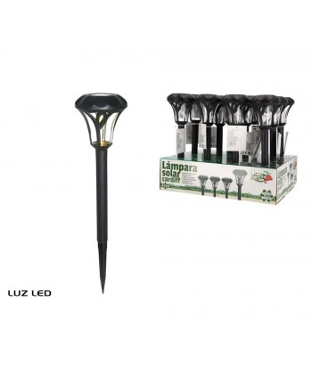 LÁMPARA SOLAR PLÁSTICO CARDIFF 38CM 