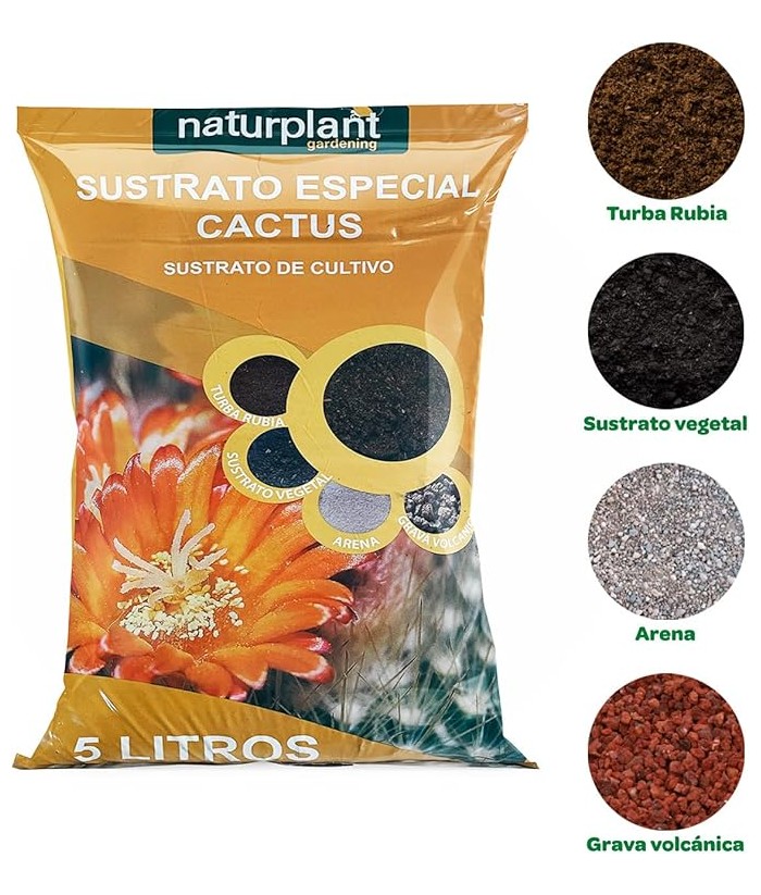 TURBA SUSTRATO CACTUS 5L NATURPLANT TURBA SUSTRATO CACTUS 5L NATURPLANT