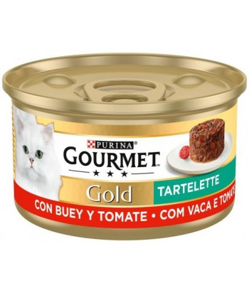 GOURMET GOLD TARTELETTE BUEY LATA 85GR PURINA