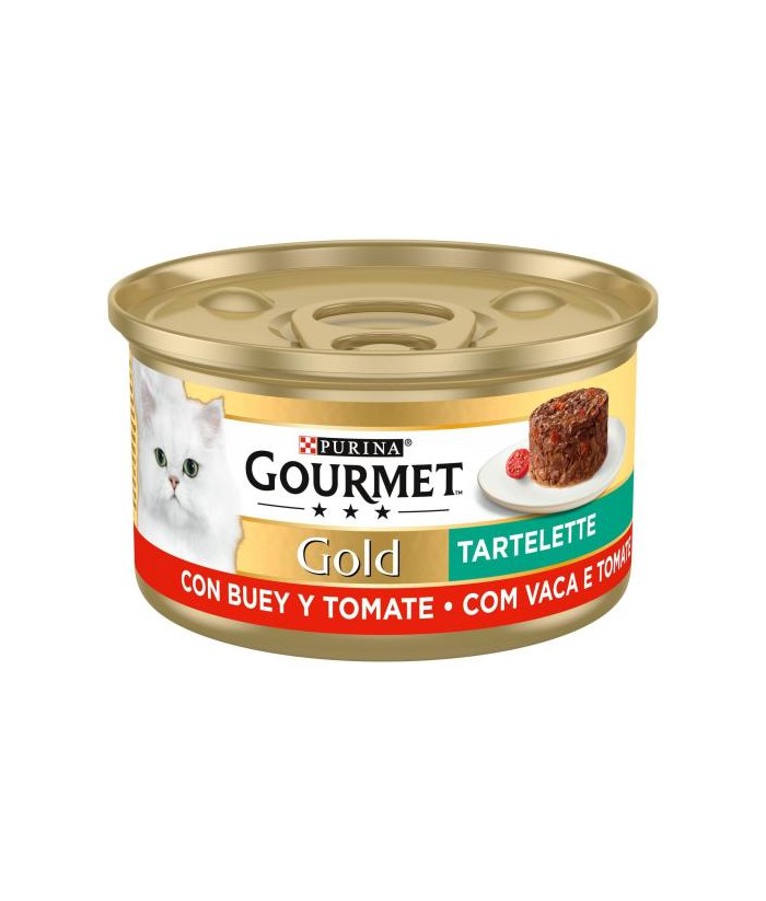 GOURMET GOLD TARTELETTE BUEY LATA 85GR PURINA