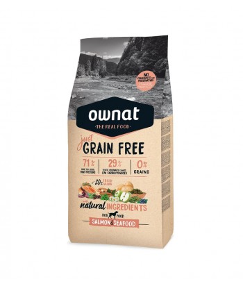 OWNAT JUST GRAIN FREE SALMON&SEAFOOD 14KG PERRO