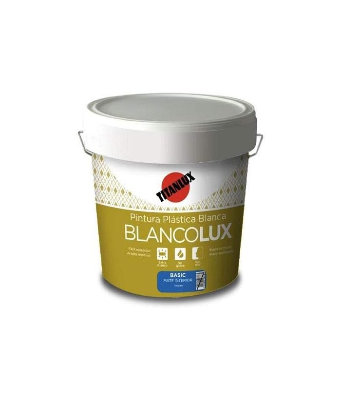 PINTURA PLASTICA BLANCOLUX TITAN INTERIOR 5KG