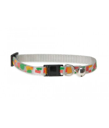 COLLAR GATO NYLON PING ART C/CASCABEL KARLIE