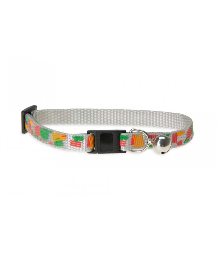COLLAR GATO NYLON PING ART C/CASCABEL KARLIE
