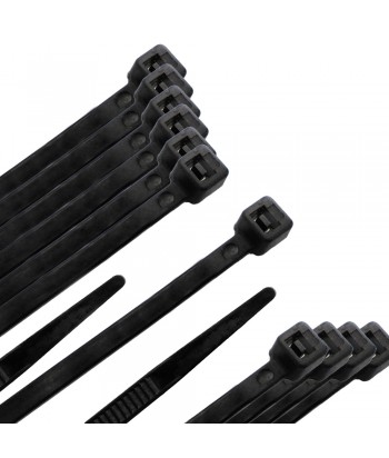 BRIDA NYLON 2 5X160 100 UNID NEGRA
