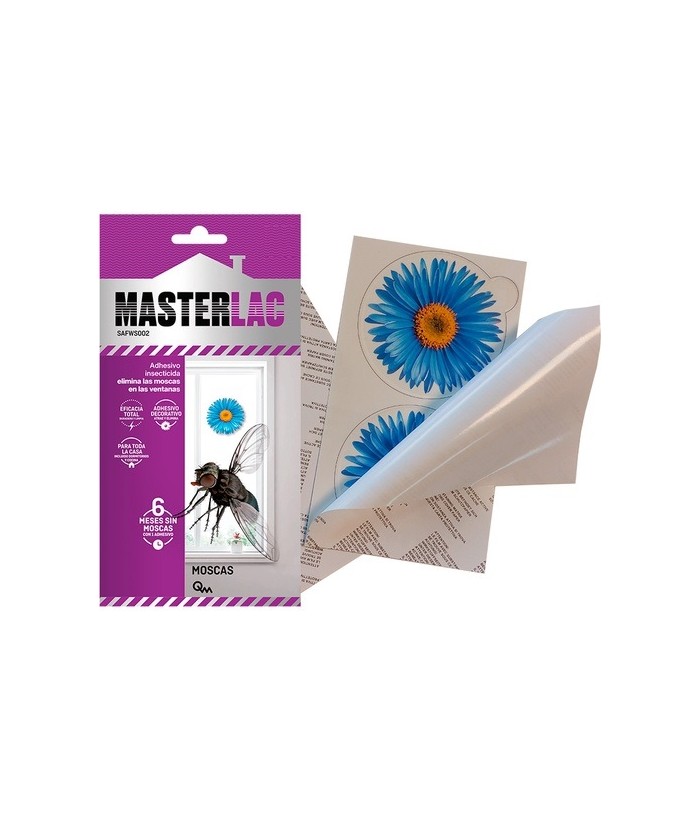 MASTERLAC ADHESIVO MOSCAS 2UDS FLOR