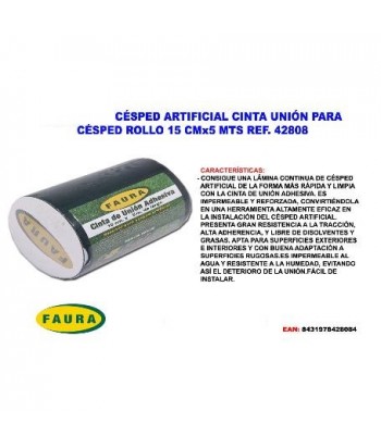 CINTA ADHESIVA 15CMx5M CESPED FAURA