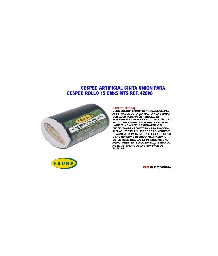 CINTA ADHESIVA 15CMx5M CESPED FAURA