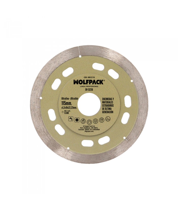 DISCO DIAMANTE CORTE EXTRADURO 115MM WOLFPACK