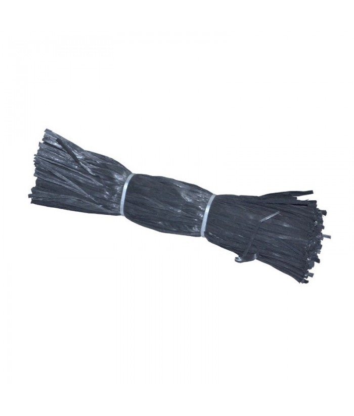 RAFIA CINTA CORTADA 50CM NEGRA