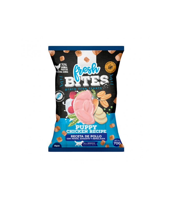 FRESH BITES PERROS PUPPY 70GR GRAIN FREE DAPAC