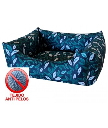CUNA CUADRADA ANTIPELOS 50x40CM TROPICAL VERDE 162