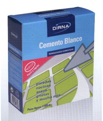 CEMENTO BLANCO 1KG DIRNA