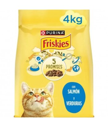 FRISKIES GATOS SALMON Y VERDURAS 4KG