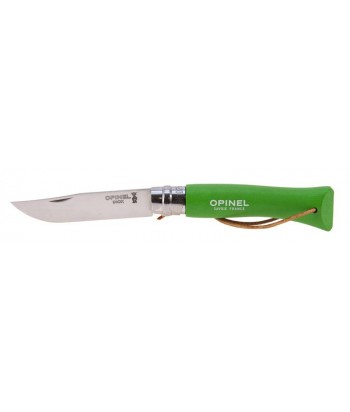 NAVAJA OPINEL Nº7 INOX VERDE CON CORDEL
