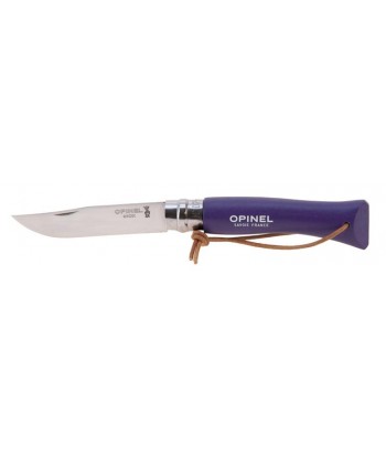NAVAJA OPINEL Nº7 INOX PURPURA CON CORDEL