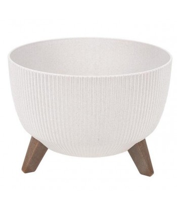 MACETA PLASTICO PATAS 24 3x15CM BLANCA COFAN