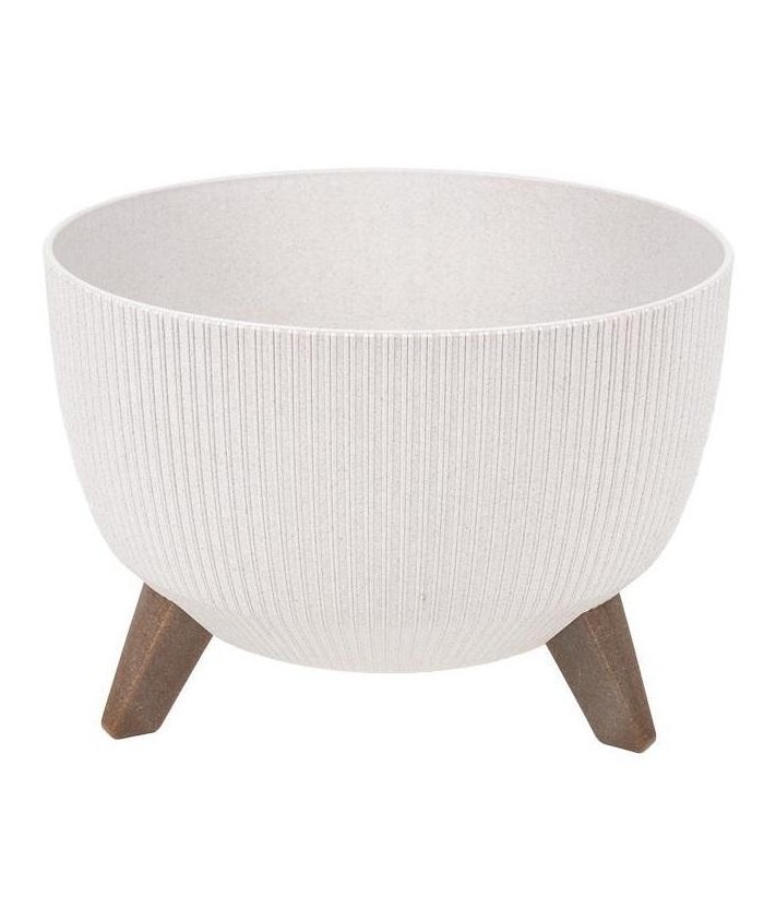 MACETA PLASTICO PATAS 24 3x15CM BLANCA COFAN