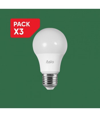 BOMBILLA LED 8 5W E27 805LM 6500K PACK 3UDS ASLO