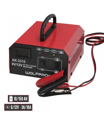 CARGADOR BATERIAS 6-12V 10/150AH WOLFPACK