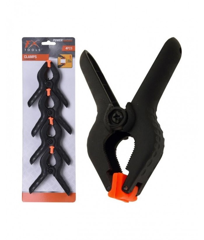 PINZAS PLASTICO MULTIUSOS 10CM 4UDS