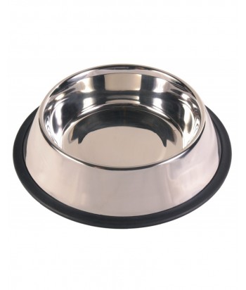 COMEDERO 30x6CM 1 8L ANTIDESLIZANTE INOX 