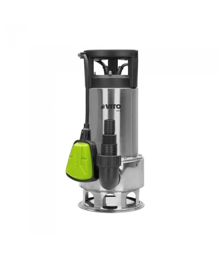BOMBA AGUA SUCIA INOX 1100W 15000L/H VITO VIBAS110