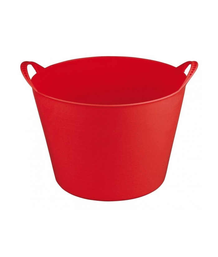CAPAZO PLASTICO ROJO 42L