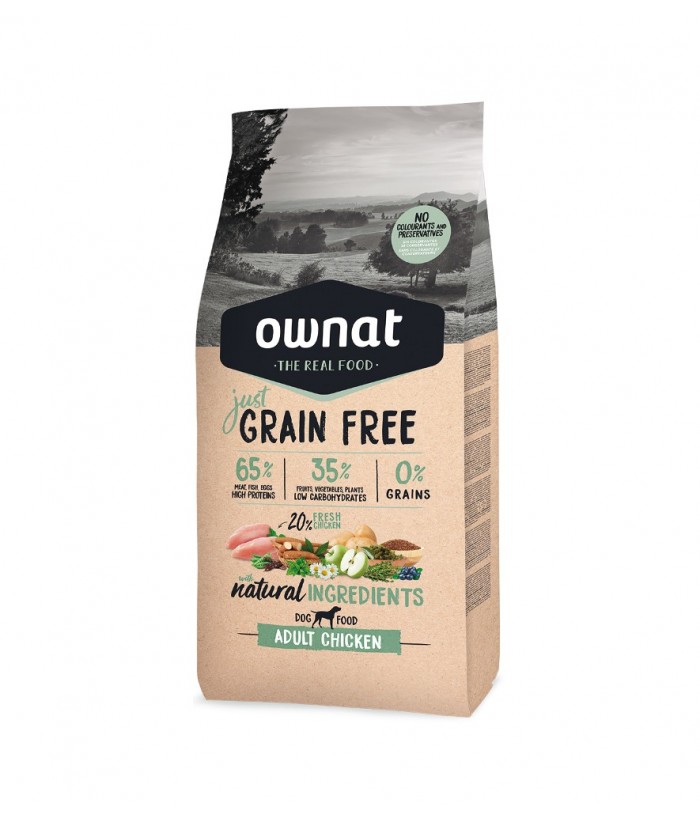 OWNAT JUST GRAIN FREE ADULT CHICKEN 14KG